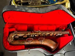 Vintage Baritone Saxophone in Case
