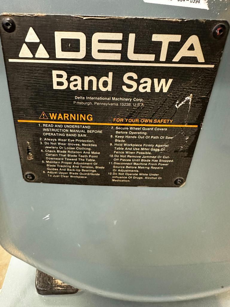Delta 14in Band Saw Model 28-203 w/ Factory Trolley
