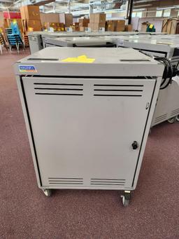 Rolling Spectrum 30 Slot Laptop Cart 30" x 24" x 39"