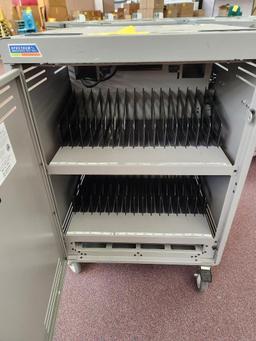 Rolling Spectrum 30 Slot Laptop Cart 30" x 24" x 39"