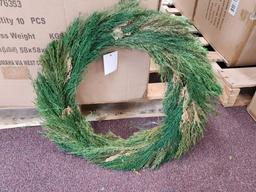 (10) Indoor Greenery Wreaths - Cypress Design