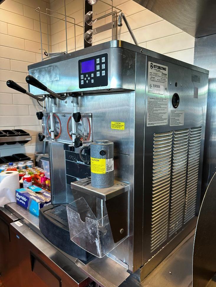 Stoelting SF121-3812-QT Two Flavor Soft Serve/Shake Freezer, Air-Cooled Ice Cream & Shake Machine
