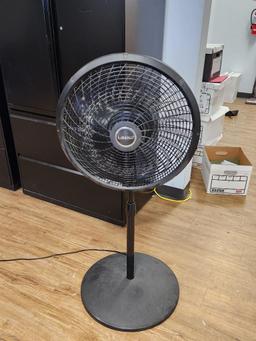 Laska Height Adjustable Pedestal Fan - Black