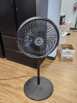Laska Height Adjustable Pedestal Fan - Black