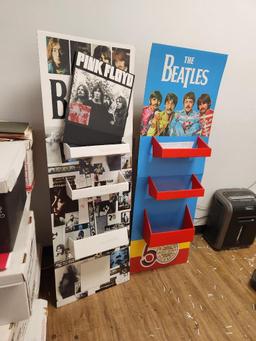 Lot of 3 The Beatles Corrugated Merchandise Display Stands, (1) New In Box