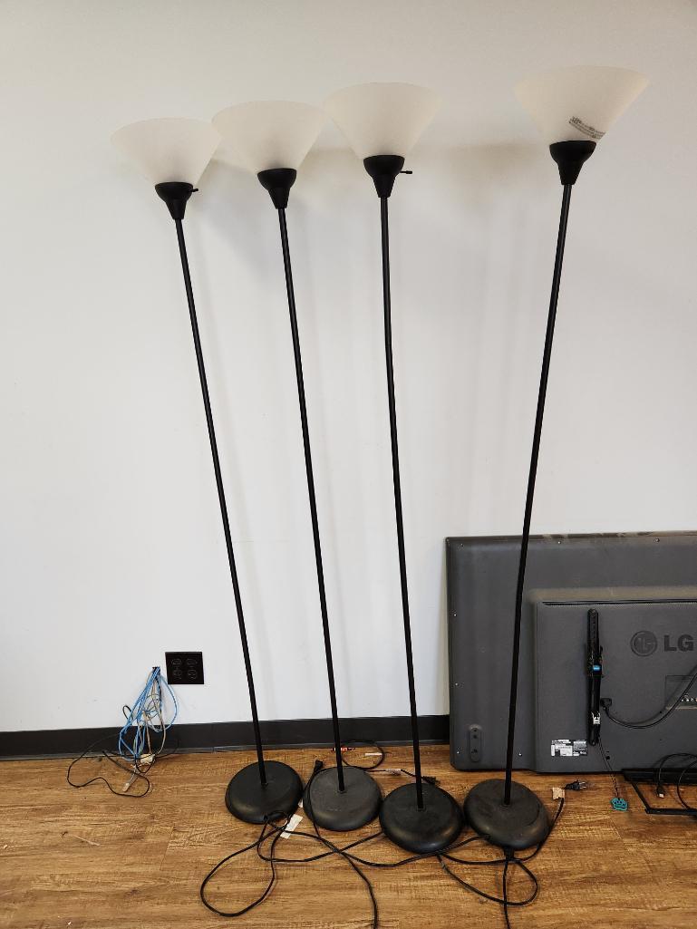 (4) Tall Floor Lamps