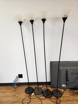 (4) Tall Floor Lamps