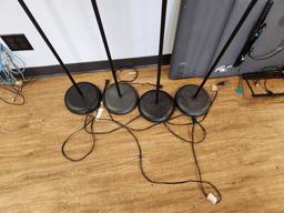 (4) Tall Floor Lamps
