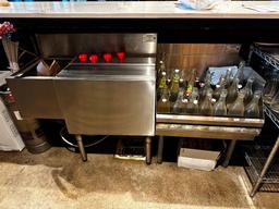 KROWNE Model 18-24RD & KR18-M36R-10 Ice Bin w/ Cold Plate & Bottle Riser