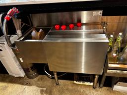 KROWNE Model 18-24RD & KR18-M36R-10 Ice Bin w/ Cold Plate & Bottle Riser