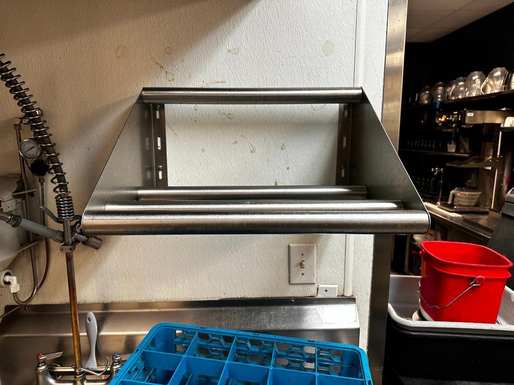 Wall-Mount Angled Dishwasher Rack Shelf
