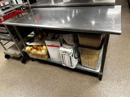 Stainless Steel Prep Table w/ Undershelf, 60in x 30in x 34in H