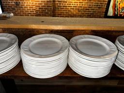 Lot of 65 - Steelite 2013 Round Plates, Approx. 9-1/8in Diameter