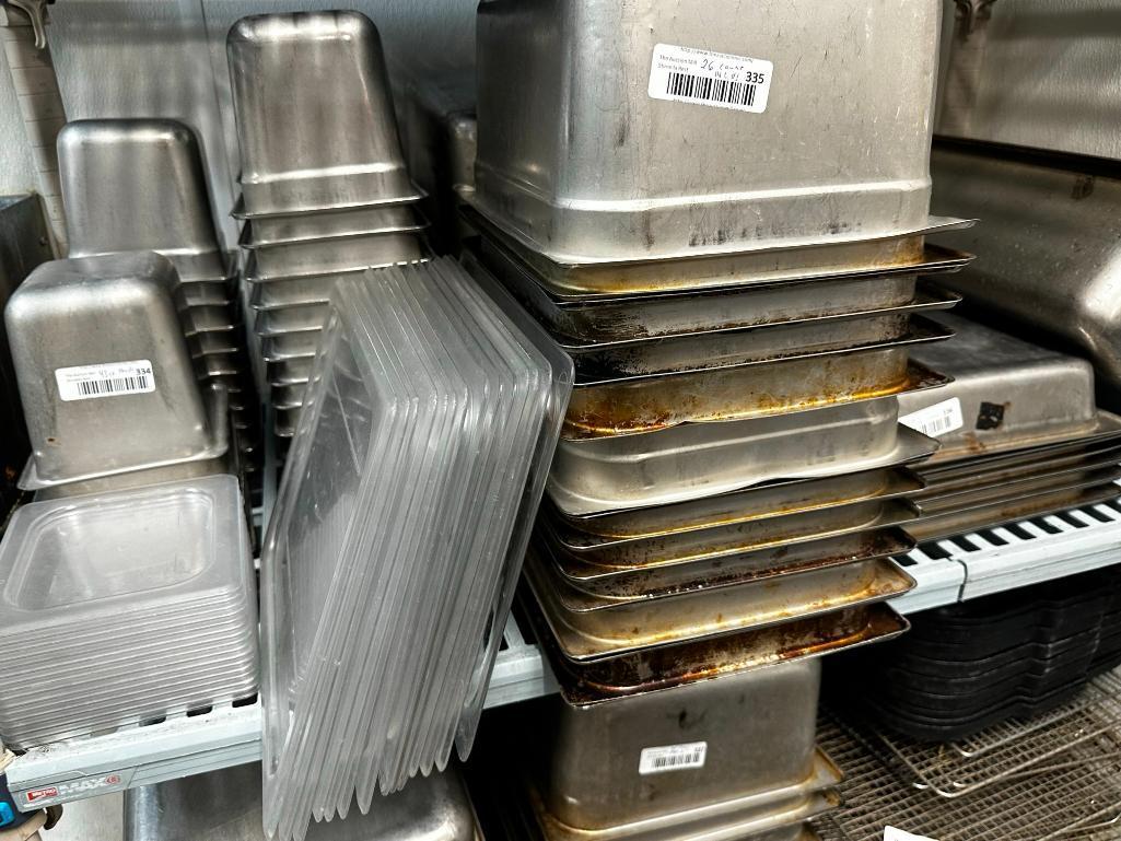 (26 Count) Half Size Steam Pans, 6in Deep w/ Plastic Lids