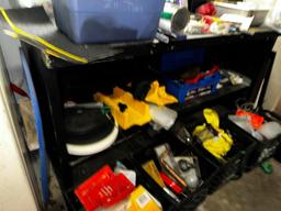 Metal Workbench, Contents Not Included, Hard to See w/ All the Supplies on Top