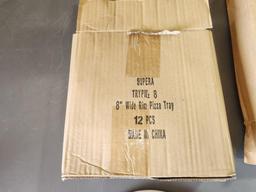 2 New Cases, 1 Case of 12 Thunder Group 10in Pizza Trays, 1 Case of 12 8in Pizza Trays