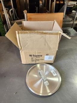 New Case of 6, Supera ASP-5C Stainless Steel Lids