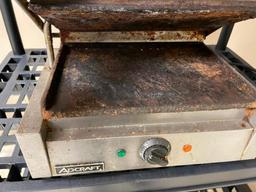 Adcraft Panini Grill Single-Flat Grill Model SG-811E/FB