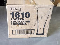 New Case; Libbey 1610, 23oz Giant Beer Glasses, Box of 12