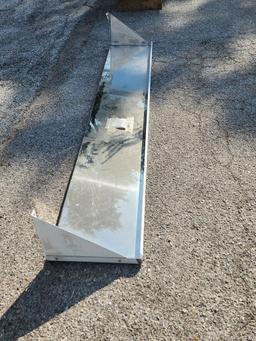 New NSF Stainless Steel Wall-Mount Shelf, 96in x 16in (New Scratch and Dent)
