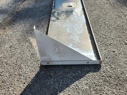 New NSF Stainless Steel Wall-Mount Shelf, 96in x 16in (New Scratch and Dent)
