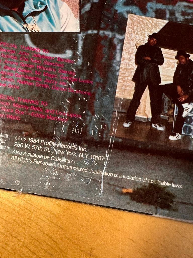 Original Sealed Never Used Self Titled 1st RUN DMC Album, c. 1984, Profile Records, RUN D.M.C. Vinyl