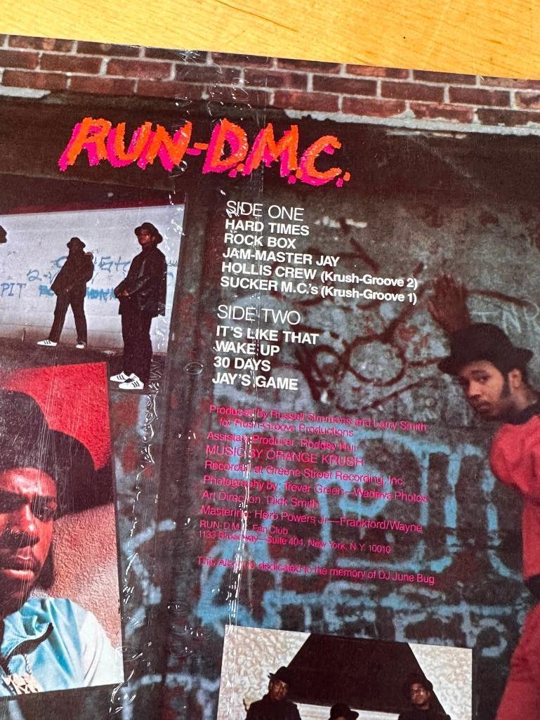 Original Sealed Never Used Self Titled 1st RUN DMC Album, c. 1984, Profile Records, RUN D.M.C. Vinyl