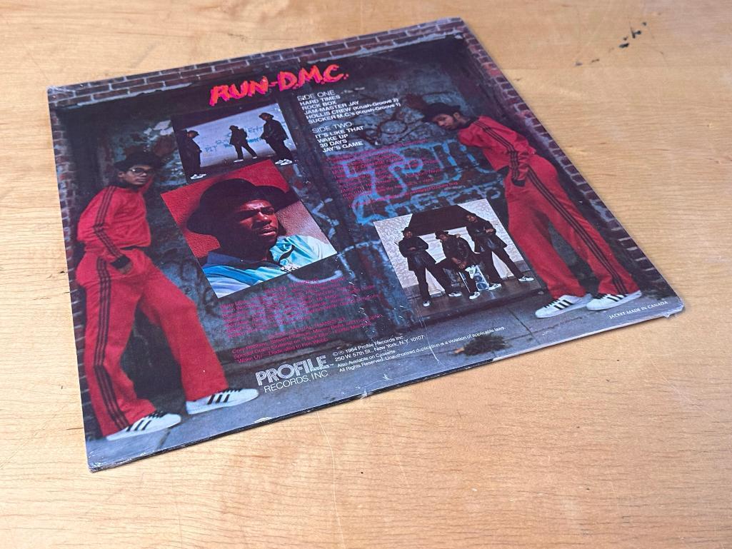 Original Sealed Never Used Self Titled 1st RUN DMC Album, c. 1984, Profile Records, RUN D.M.C. Vinyl