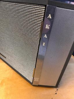 AKAI Model SS-50 Stereophonic Sound Portable Suitcase Speakers