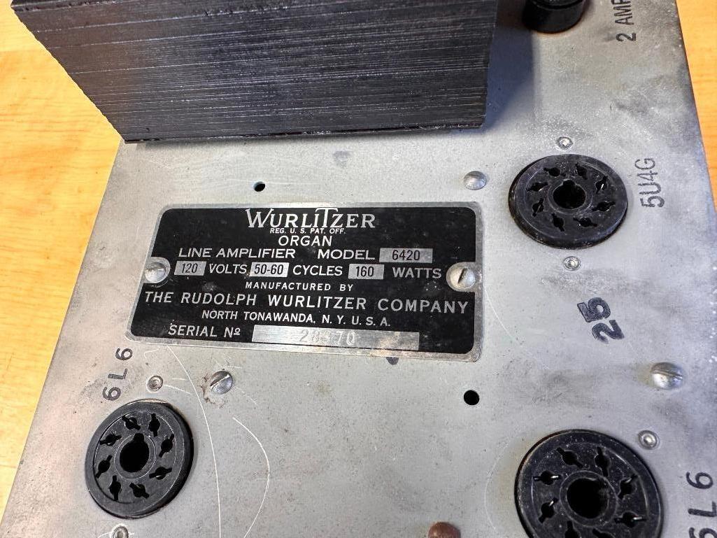 Pair, Wurlitzer Organ Line Amplifiers Model 6420