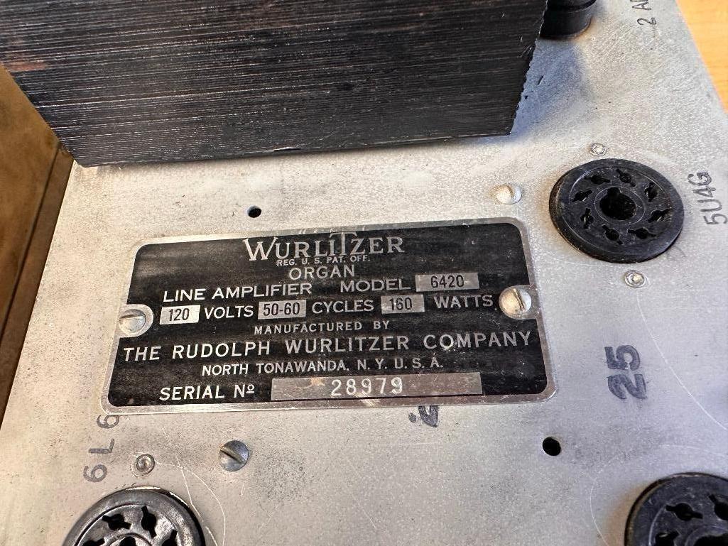 Pair, Wurlitzer Organ Line Amplifiers Model 6420