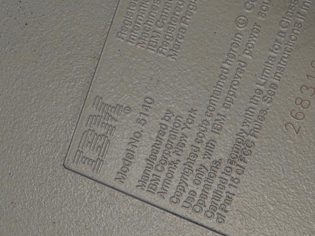 IBM Model No. 5140 Portable Personal Computer PC Convertible (Not Tested or Turned On)