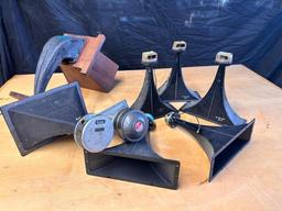Group of Horn Speakers, Sansui, Magnavox, University, Holtzer-Cabot