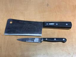 Wusthof Meat Cleaver and Paring Knife