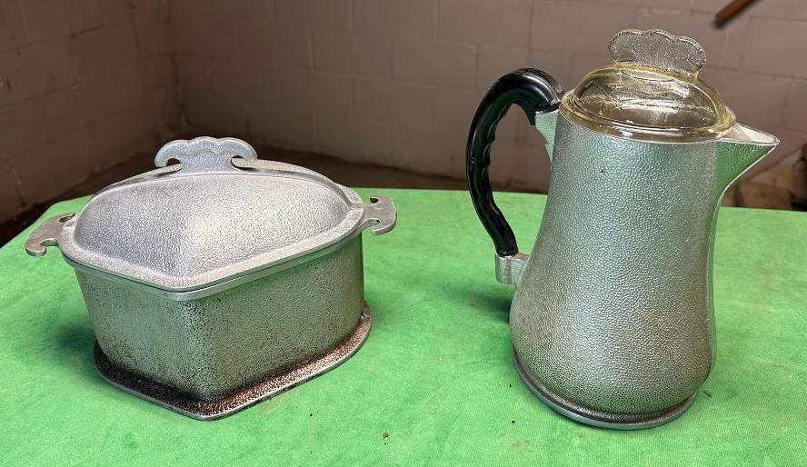 Guardian Heart Shaped Roast Pan w/ Lid and Coffee Pot