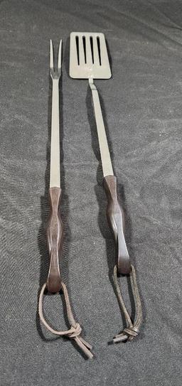 Lot of 2 Vintage Cutco Meat Fork & Turner Spatula