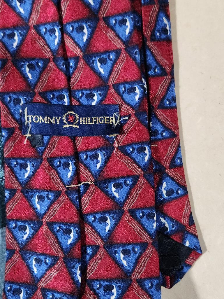 Lot of 9 Assorted Design Neck Ties - Louis Vuitton Included