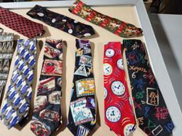 Lot of 13 Assorted Design Neck Ties