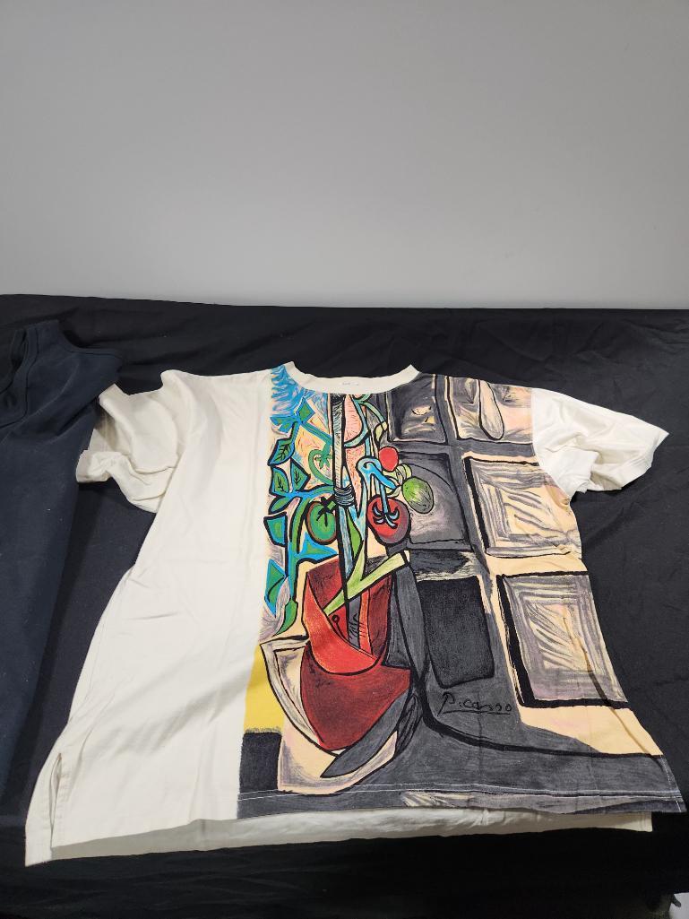 Lot of 3 Shirts; Chippendales, Darth Vader w/ Tag & Piccaso "Tomato Plant, 1944", Size XL