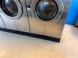 Cast Iron Laundromat Equipment Triple Base for Washer, Buyer to Remove, 93in x 6in x 36in