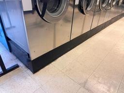 Cast Iron Laundromat Equipment Quad (4) Base for Washer, Buyer to Remove, 105-1/2in x 26in x 8in
