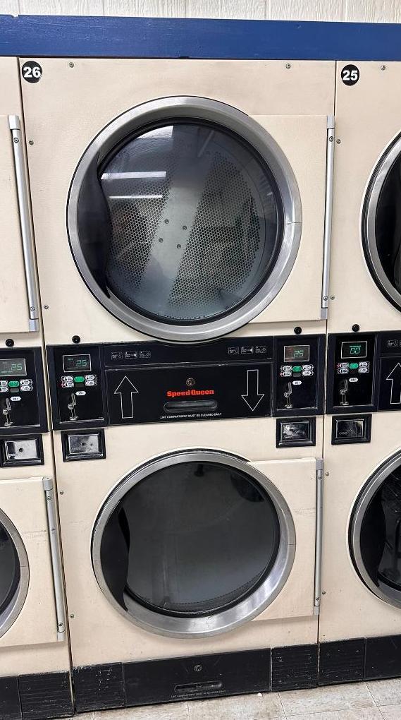 Speed Queen Double-Stack 30lb Commercial Dryer - Model: ST0300DFG - Working
