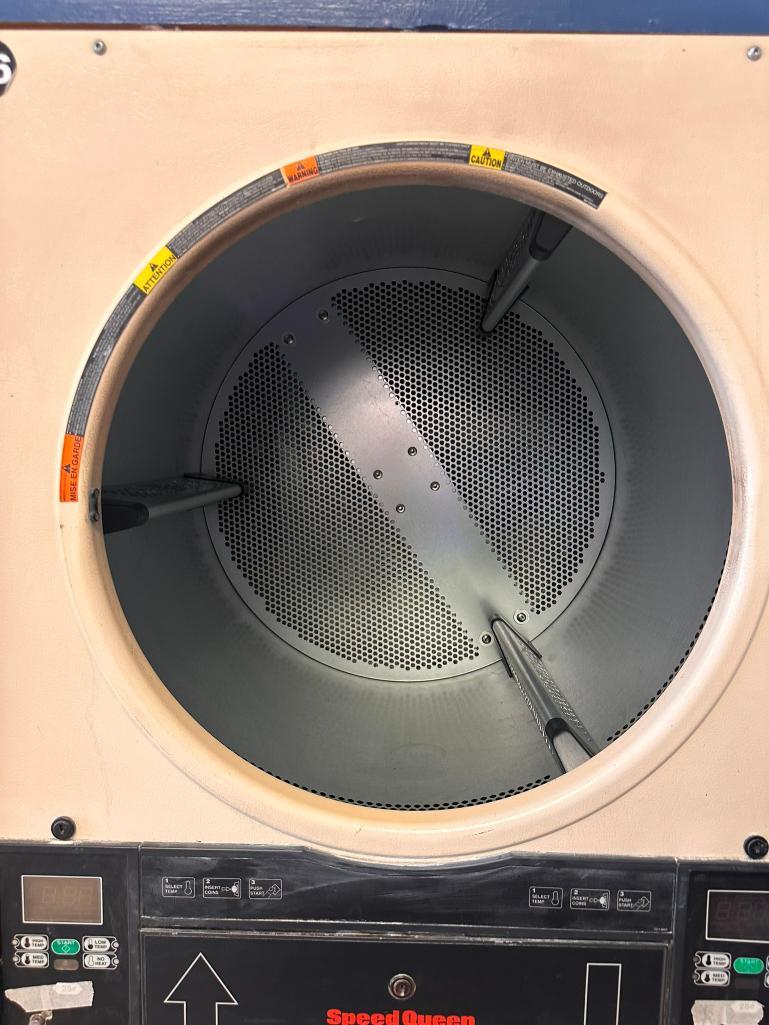 Speed Queen Double-Stack 30lb Commercial Dryer - Model: ST0300DFG - Working