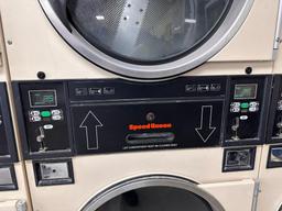Speed Queen Double-Stack 30lb Commercial Dryer - Model: ST0300DFG - Working