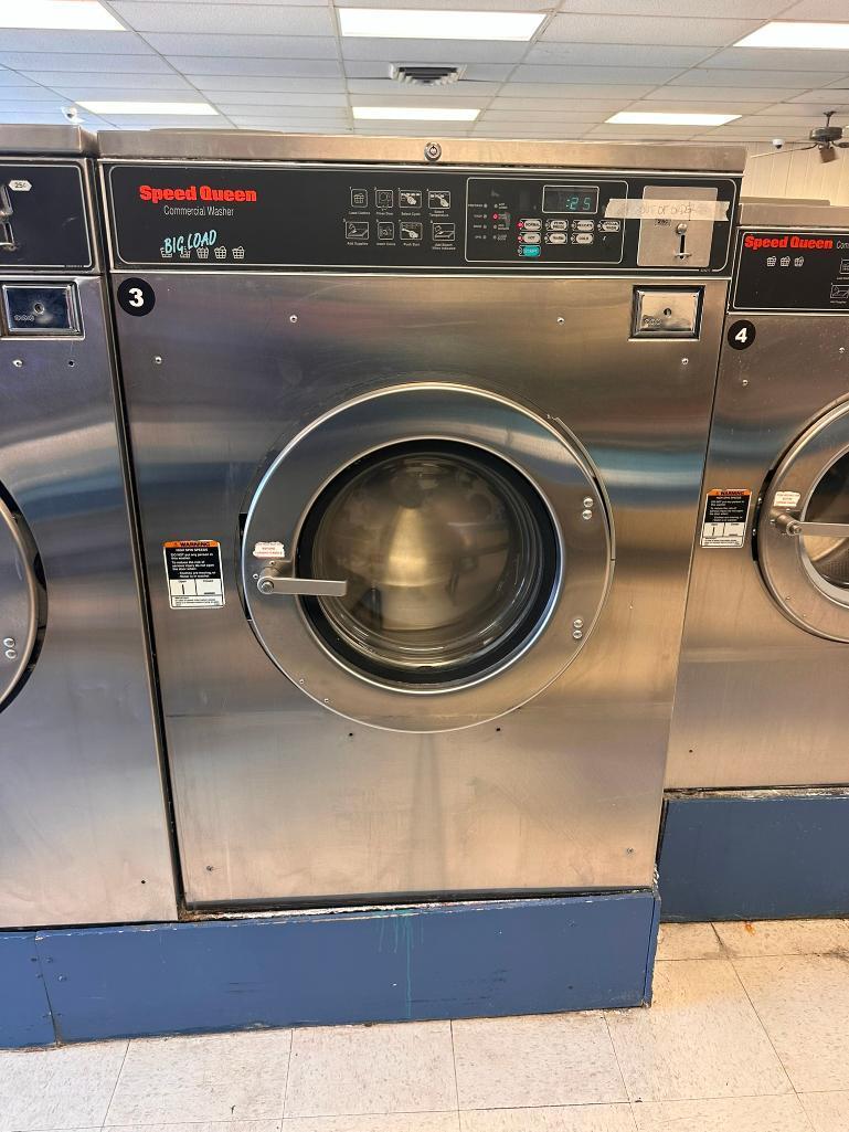 Speed Queen 50lb Commercial Washer, Model: SC50EC2OU10001 - Working