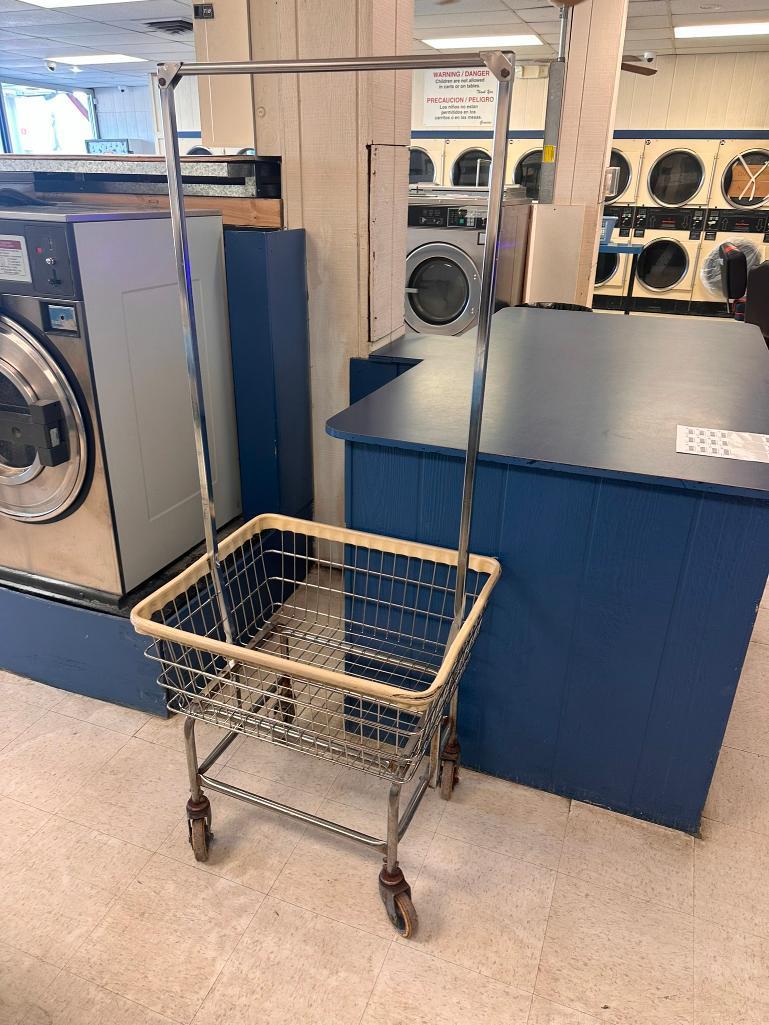 Standard Laundry Cart w/ Double Pole Rack