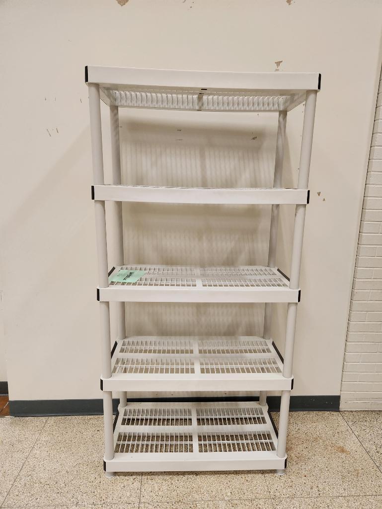 Plastic Shelving Unit 72 1/2" x 36"