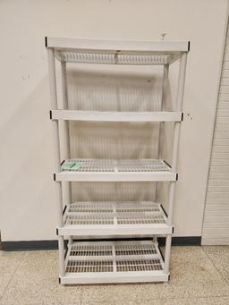 Plastic Shelving Unit 72 1/2" x 36"
