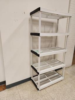 Plastic Shelving Unit 72 1/2" x 36"
