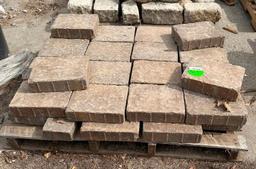 Pallet of 30+- Landscaping Blocks / Pavers, 10in x 8in x 3in,